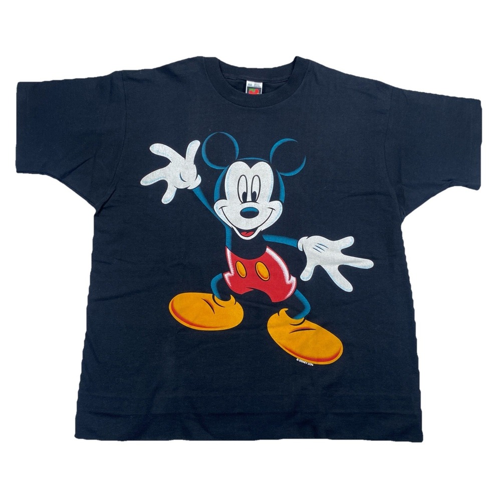 Mickey Unlimited Jerry Leigh T-Shirt One Size Fits All Black‎ USA Vintage